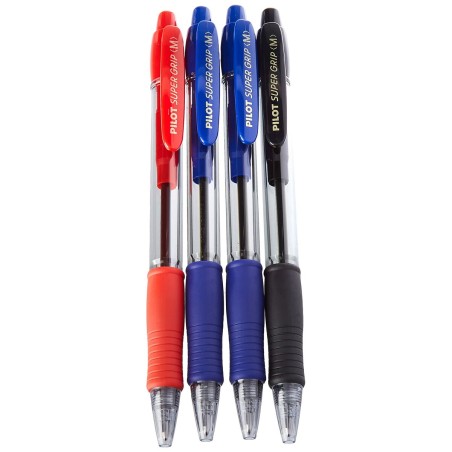 Set di Penne Pilot SUPERGRIP Multicolore (4 Pezzi)