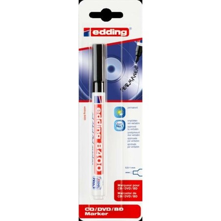 Marcatore permanente Edding e-8400 Nero (10 Unità)