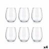 Set di Bicchieri Pasabahce Amber Trasparente Vetro 350 ml (4 Unità)