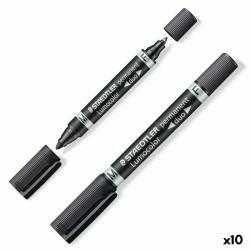 Marcatore permanente Staedtler Lumocolor 348-9 Nero (10 Unità)