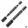 Marcatore permanente Staedtler Lumocolor 348-9 Nero (10 Unità)