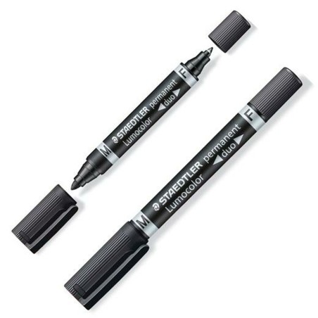 Marcatore permanente Staedtler Lumocolor 348-9 Nero (10 Unità)