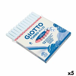 Set di Pennarelli Giotto Turbo Maxi Rosa (5 Unità)