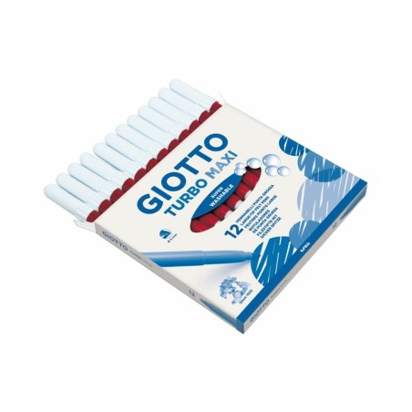 Set di Pennarelli Giotto Turbo Maxi Rosso (5 Unità)