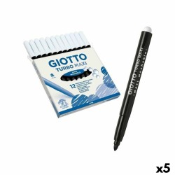 Set di Pennarelli Giotto Turbo Maxi Nero (5 Unità)