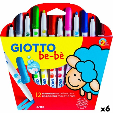 Set di Pennarelli Giotto BE-BÉ Multicolore (6 Unità)