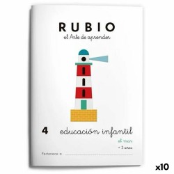 Quaderno di educazione della prima infanzia Rubio Nº4 A5 Spagnolo (10 Unità)