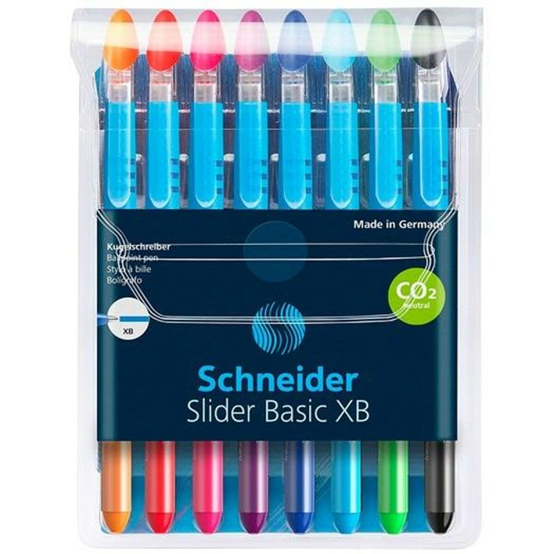 Set di Penne Schneider Slider Basic XB 8 Pezzi Multicolore