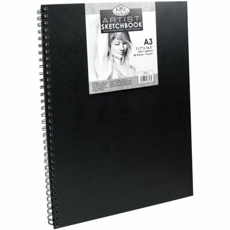 Blocco da disegno Royal & Langnickel Nero A3