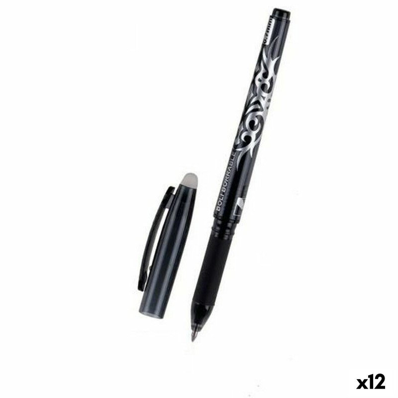 Penna MP Nero Inchiostro cancellabile 0,7 mm (12 Unità) Penna MP Nero Inchiostro cancellabile 0,7 mm (12 Unità)