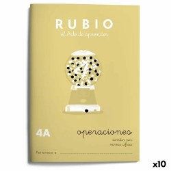 Quaderno di matematica Rubio Nº4A A5 Spagnolo 20 Fogli (10 Unità)