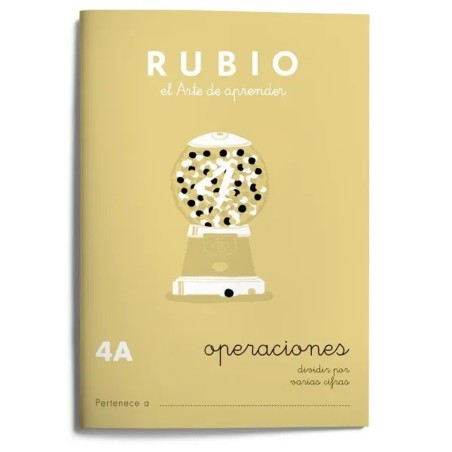 Quaderno di matematica Rubio Nº4A A5 Spagnolo 20 Fogli (10 Unità)