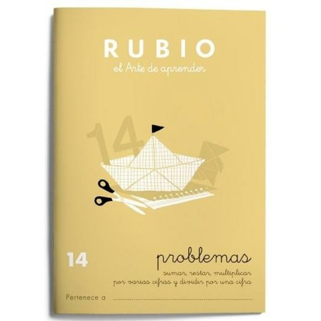 Quaderno di matematica Rubio Nº 14 A5 Spagnolo 20 Fogli (10 Unità)