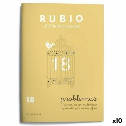 Quaderno di matematica Rubio Nº 18 A5 Spagnolo 20 Fogli (10 Unità)