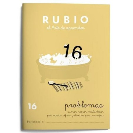 Quaderno di matematica Rubio Nº 16 A5 Spagnolo 20 Fogli (10 Unità)