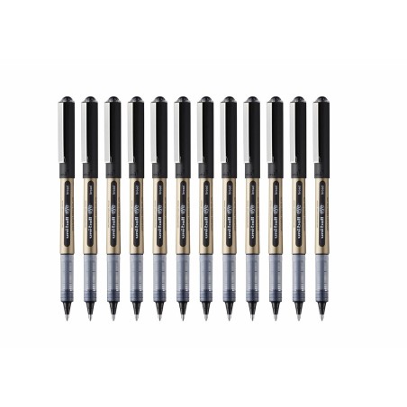 Penna a inchiostro liquido Uni-Ball Rollerball Eye Broad UB-150 Nero 1 mm (12 Pezzi)