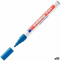 Marcatore permanente Edding 751 Azzurro (10 Unità)