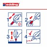 Pennarelli a gesso liquido Edding 4095 Rosso (10 Unità)
