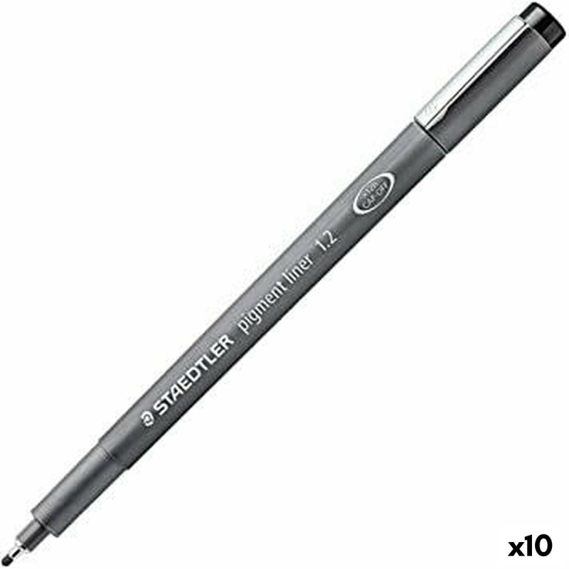 Pennarelli Staedtler Pigment Line Nero (10 Unità) Pennarelli Staedtler Pigment Line Nero (10 Unità)