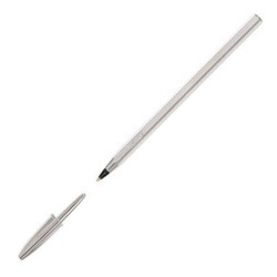Penna a inchiostro liquido Bic 921339 Nero Argentato 0,32 mm (20 Pezzi)