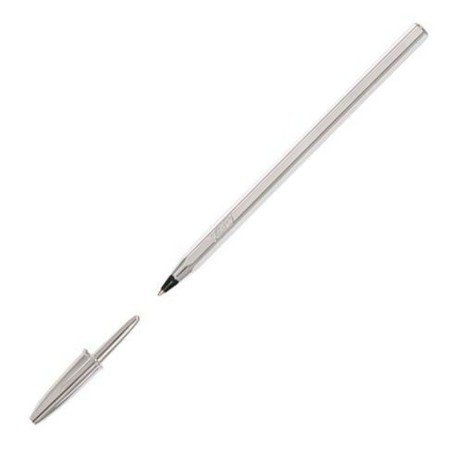Penna a inchiostro liquido Bic 921339 Nero Argentato 0,32 mm (20 Pezzi)