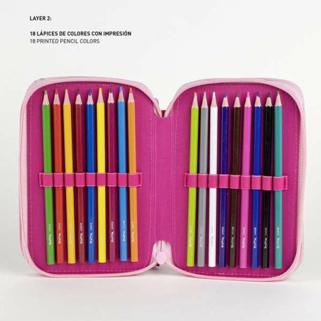 Plumier Triplo Minnie Mouse Multicolore