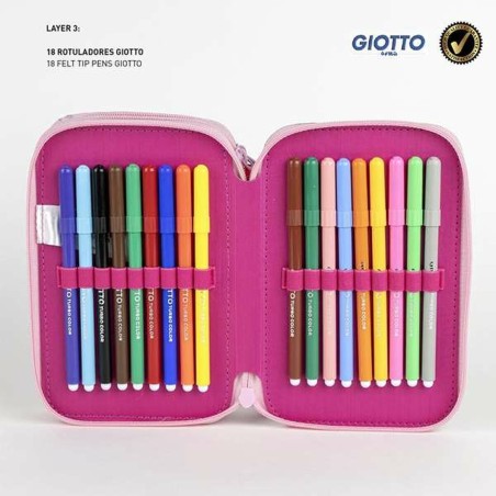 Plumier Triplo Minnie Mouse Multicolore