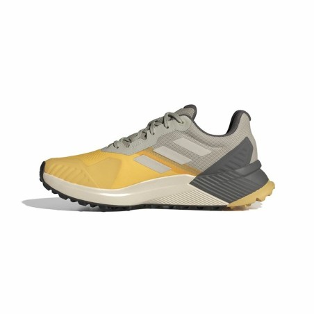 Scarpe da Running per Adulti Adidas Terrex Soulstride Rain.Rdy Giallo Grigio