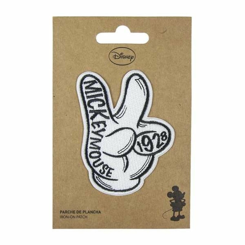 Toppa Mickey Mouse Bianco 9,5 x 14,5 cm Toppa Mickey Mouse Bianco 9,5 x 14,5 cm
