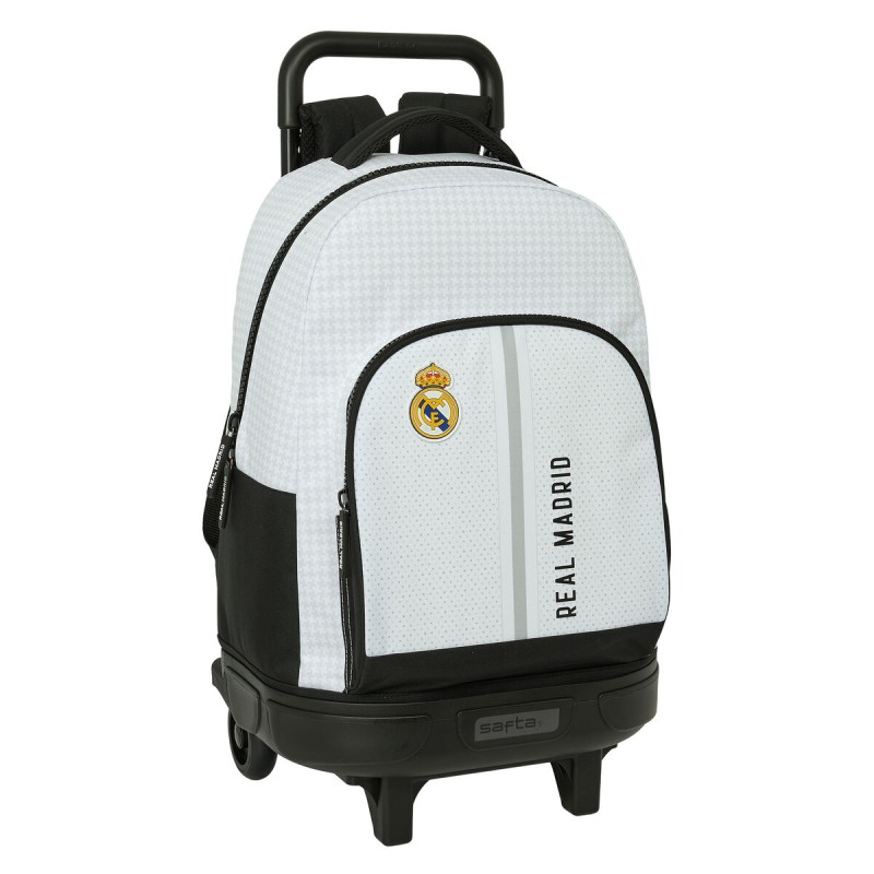 Trolley per la Scuola Real Madrid C.F. 24/25 Bianco Grigio 33 x 45 x 22 cm Trolley per la Scuola Real Madrid C.F. 24/25 Bianco Grigio 33 x 45 x 22 cm