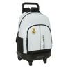 Trolley per la Scuola Real Madrid C.F. 24/25 Bianco Grigio 33 x 45 x 22 cm