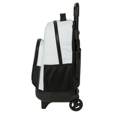 Trolley per la Scuola Real Madrid C.F. 24/25 Bianco Grigio 33 x 45 x 22 cm