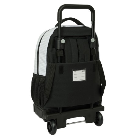 Trolley per la Scuola Real Madrid C.F. 24/25 Bianco Grigio 33 x 45 x 22 cm