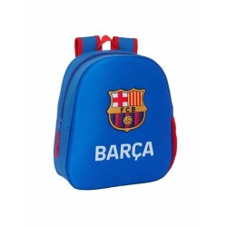 Zaino Scuola F.C. Barcelona Azzurro 27 x 33 x 10 cm 3D