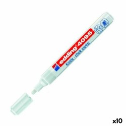 Pennarelli a gesso liquido Edding 4095 Bianco (10 Unità)