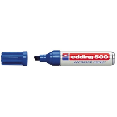 Marcatore permanente Edding 500 Azzurro (10 Unità)
