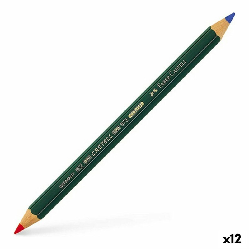 Matita Faber-Castell 873 Color Azzurro Rosso (12 Unità) Matita Faber-Castell 873 Color Azzurro Rosso (12 Unità)