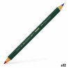 Matita Faber-Castell 873 Color Azzurro Rosso (12 Unità)