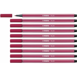 Pennarelli Stabilo Pen 68 Rosso Scuro (10 Pezzi)