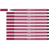 Pennarelli Stabilo Pen 68 Rosso Scuro (10 Pezzi)