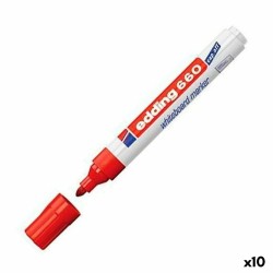 Pennarello per Lavagna Edding 661 Lavagna bianca Rosso (10 Unità)