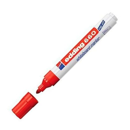 Pennarello per Lavagna Edding 661 Lavagna bianca Rosso (10 Unità)