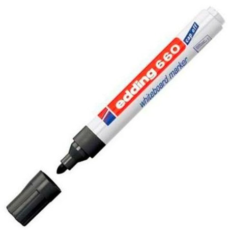 Pennarello per Lavagna Edding 661 Lavagna bianca Nero (10 Unità)
