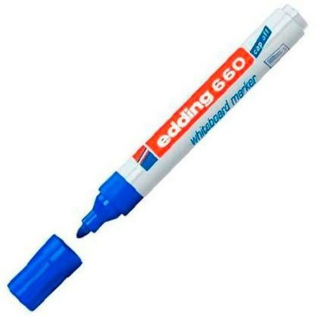 Pennarello per Lavagna Edding 661 Lavagna bianca Azzurro Bianco (10 Unità)