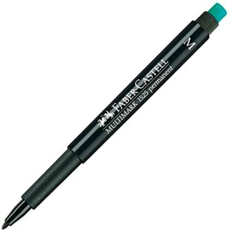 Marcatore permanente Faber-Castell Multimark 1525 M Nero (10 Unità)