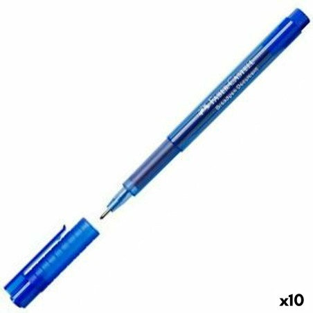 Pennarelli Faber-Castell Broadpen Document 1554 Azzurro (10 Unità)