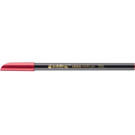 Pennarello Edding 1200 in metallo Rosso (10 Unità)