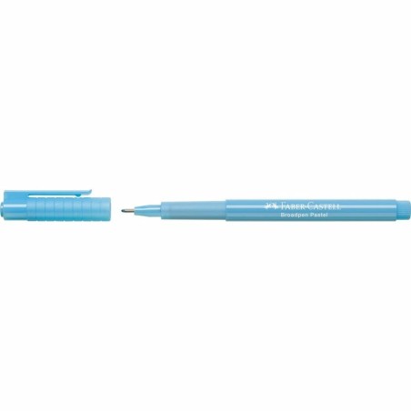Marcatore permanente Faber-Castell Broadpen Pastel Blu Pastello (10 Unità)