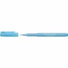 Marcatore permanente Faber-Castell Broadpen Pastel Blu Pastello (10 Unità)