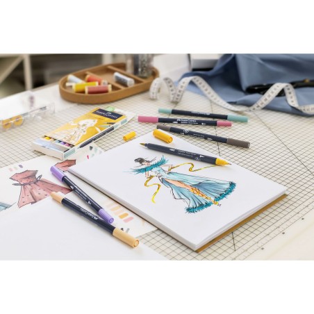 Set di Pennarelli Faber-Castell Goldfaber Sketch - Product Design Doppia 6 Pezzi